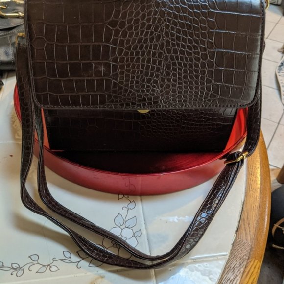 Massini Brown Croco Purse, NWT - Picture 5 of 5